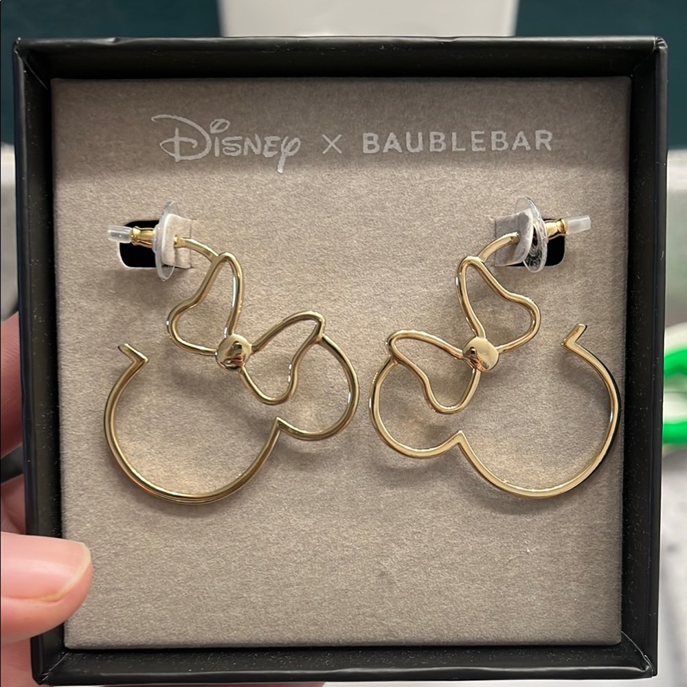 Disney x BaubleBar Gold Hoop Earrings